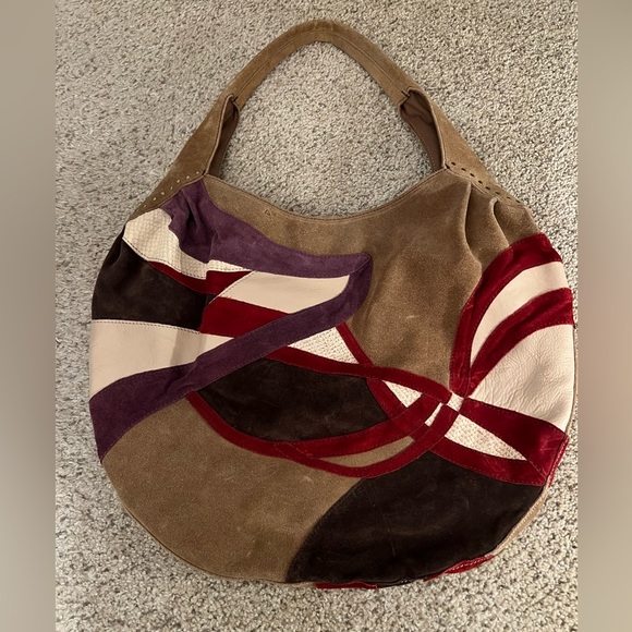 Lucky Brand suede and leather hobo bag - Picture 5 of 16